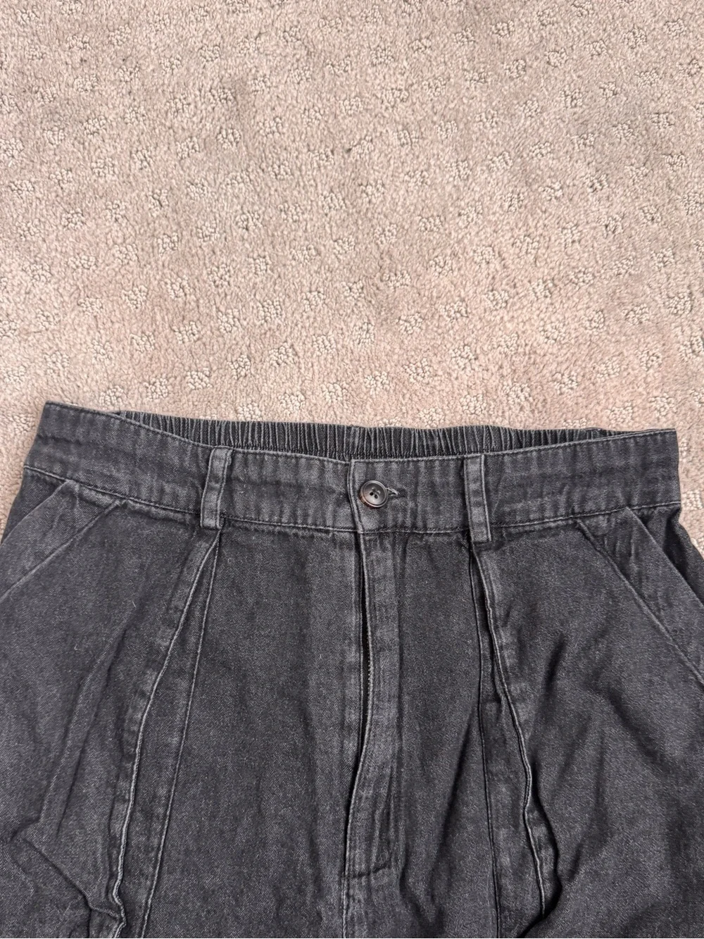 Downeast Black Drawstring Cargo Pants
